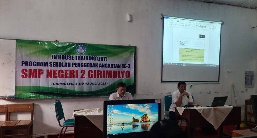 IHT Program Sekolah Penggerak Angkatan 3 SMP Negeri 2 Girimulyo